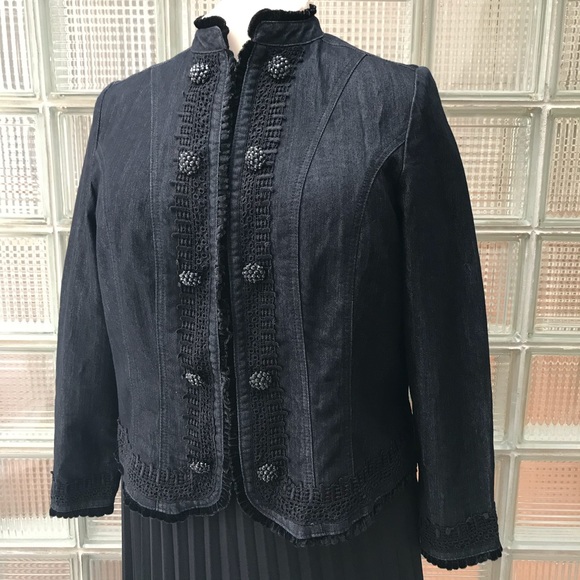 Avenue Jackets & Blazers - Avenue embellished denim jacket